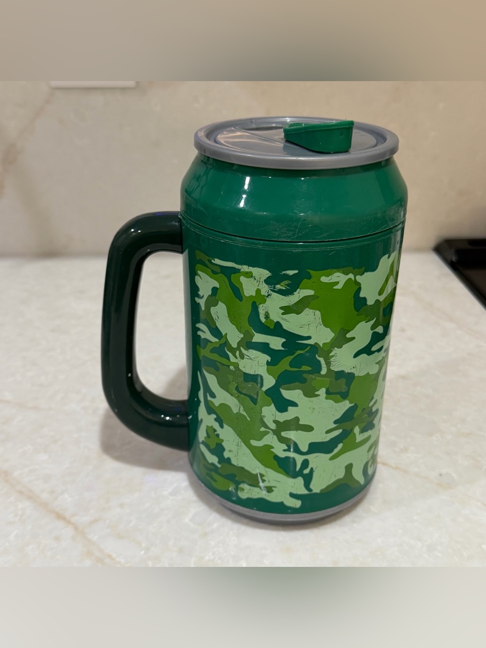 Cool Gear Can with Handle, 32 oz, Covert Ops Green